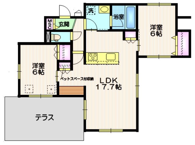 プレミアムメゾン鴨居の間取り