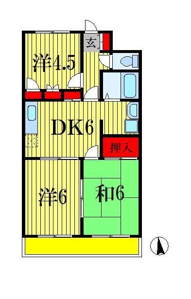 ＡＭハイツＵＤＡＧＡＷＡの間取り