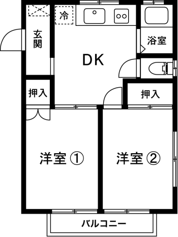 コーポサンヨーの間取り