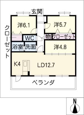 グリーンアップルIIの間取り