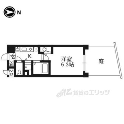 プレサンス京都修学院の間取り