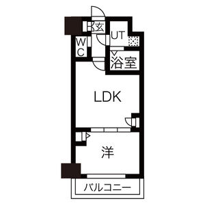 余市郡余市町黒川町のマンションの間取り