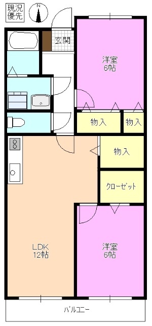 Ｌｉｍｐｉａ幸ハイツの間取り