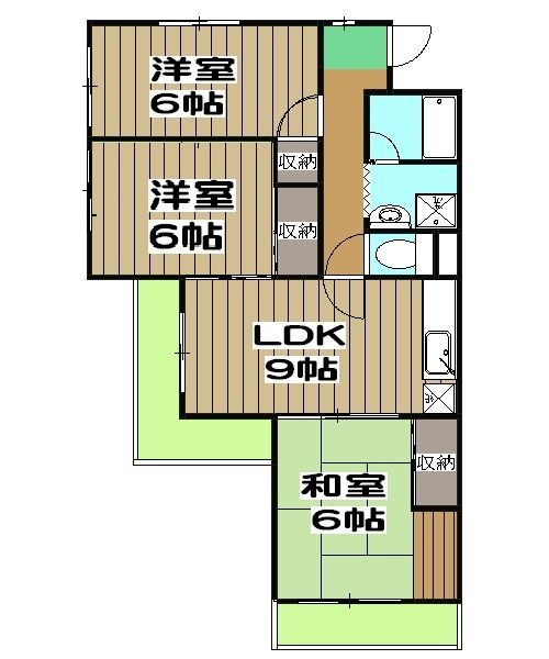 嵯峨野ロイヤルハイツの間取り