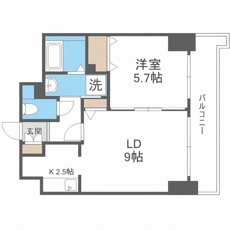 ティアラタワー中島倶楽部（I）の間取り