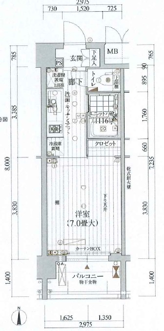 ル・パルトネール西大路御池の間取り