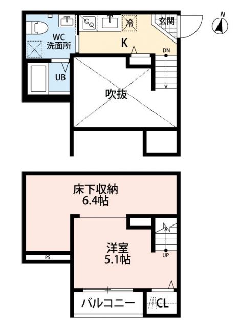 CREA南熊本(クレア)の間取り