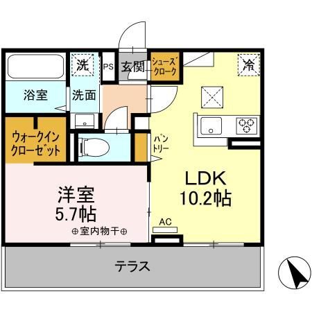 ライフコア南俣の間取り