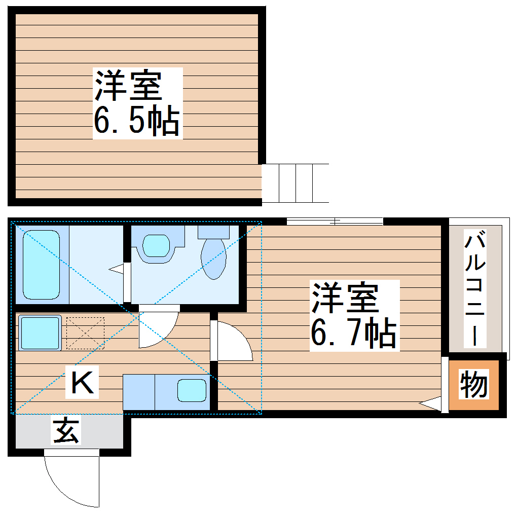 スマイス愛宕橋の間取り