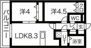 【寝屋川市池田本町のアパートの間取り】