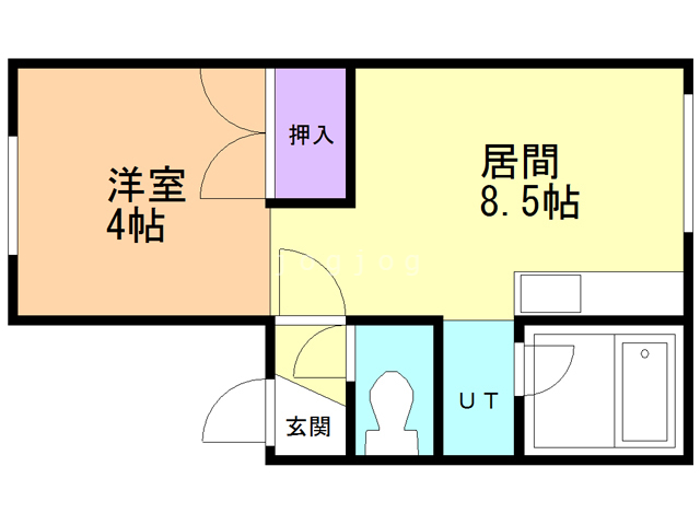 アパートメント脇坂の間取り