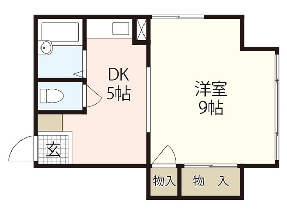 広島市安佐南区安東のマンションの間取り