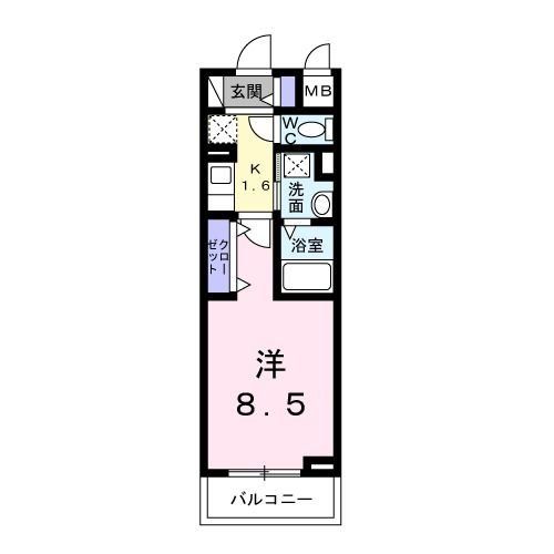 横浜市緑区十日市場町のマンションの間取り