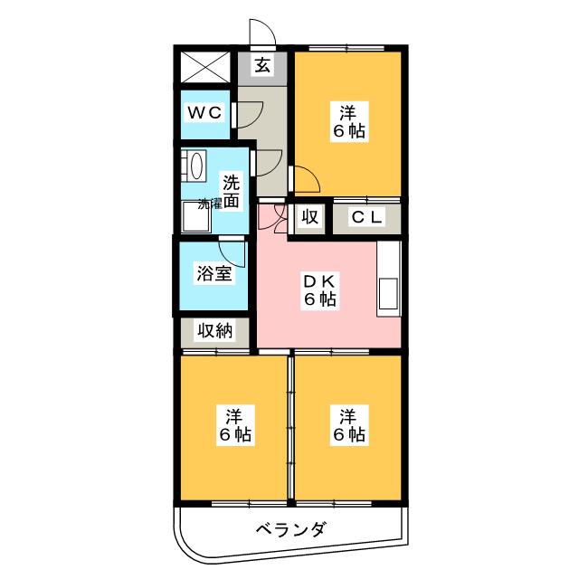 サンヒルズ松和花壇の間取り