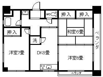 サンシャイン上之園の間取り