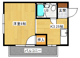 安芸郡府中町浜田のマンションの間取り