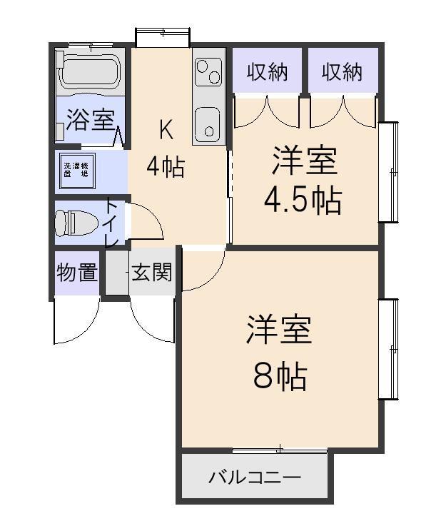 メゾン瀬理奈Ｄ棟の間取り