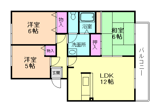 エスポワール小戸の間取り