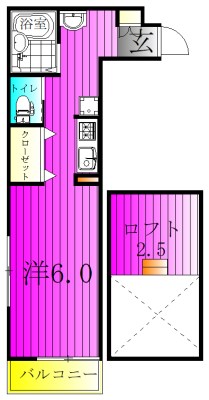 ヒルズ稔台の間取り