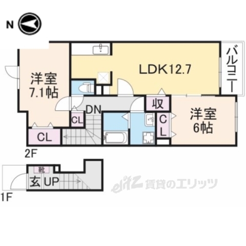 サウス・ボニート旭ヶ丘１の間取り