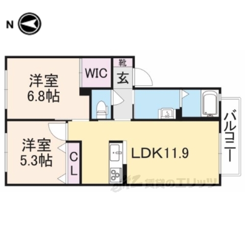 グリーンメゾン菰川Ａの間取り