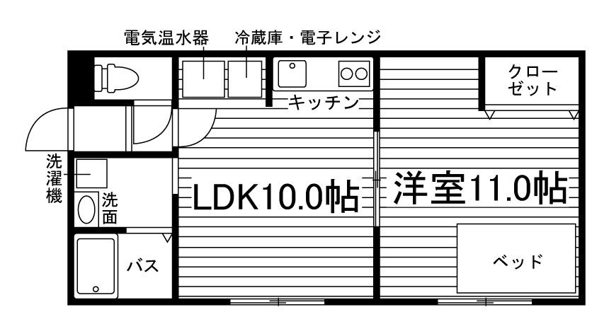 トクトラスト２の間取り