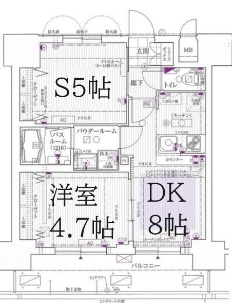 大阪市浪速区桜川のマンションの間取り