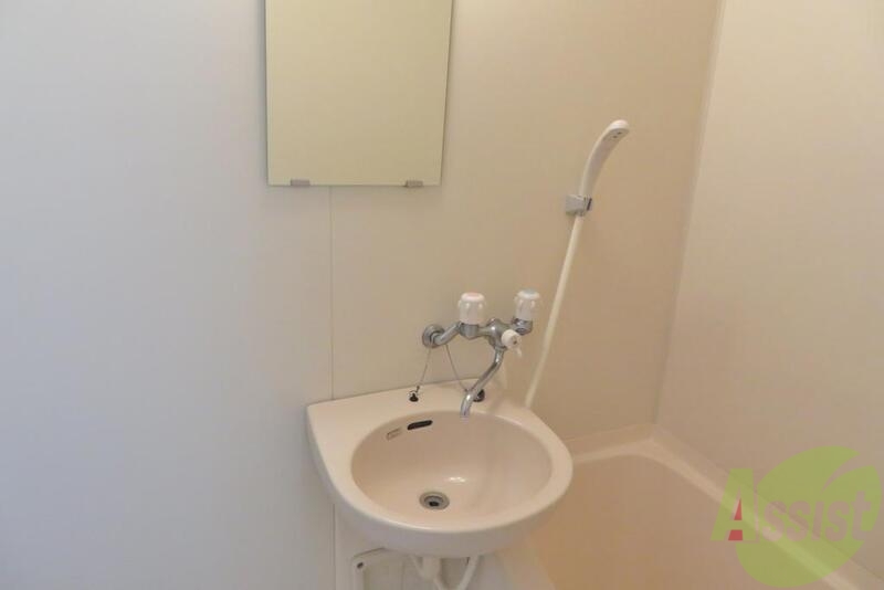 洗面設備　洗面はかわいいボウルタイプに鏡付き。実は使いやすい。