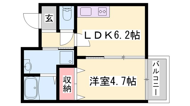 K-TSUCHIYAMAの間取り