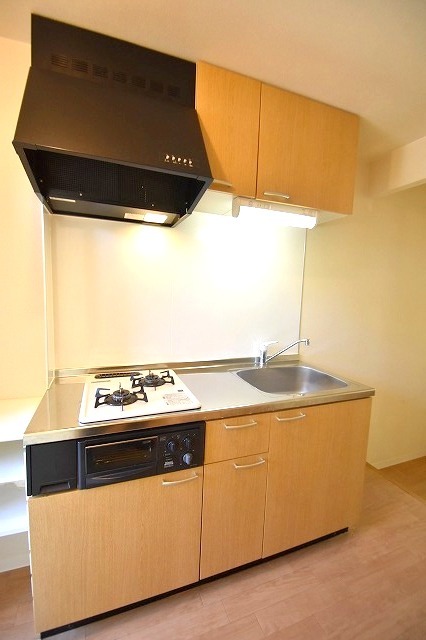 キッチン　2口ガスシステムキッチン