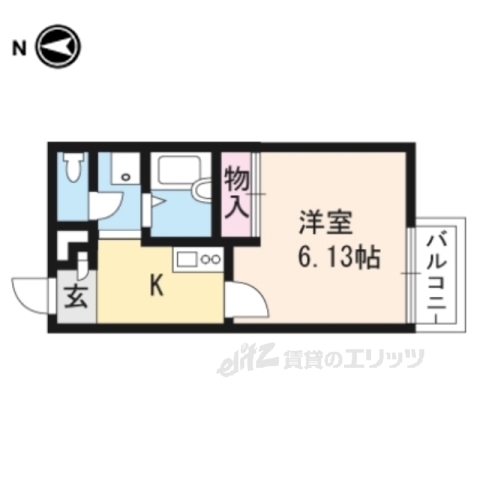レオパレスボンマルシェ山科の間取り