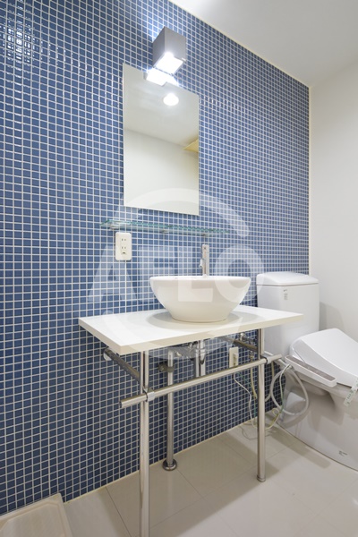 洗面設備　ルクレ堺筋本町レジデンス　洗面所