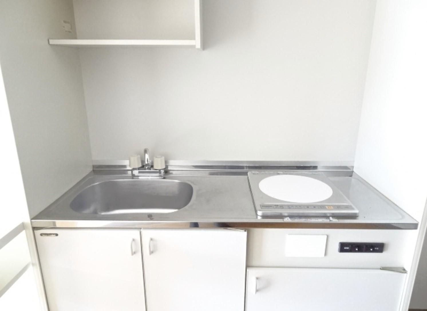 キッチン　1口IHコンロ付ミニキッチン