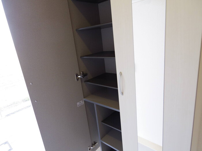 玄関　トールタイプシューズBOX(姿見鏡付)