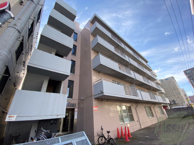 建物外観　札幌市中央区南５条西「ヌーベル高砂」