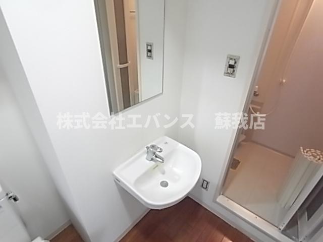 洗面設備　広い洗面スペース