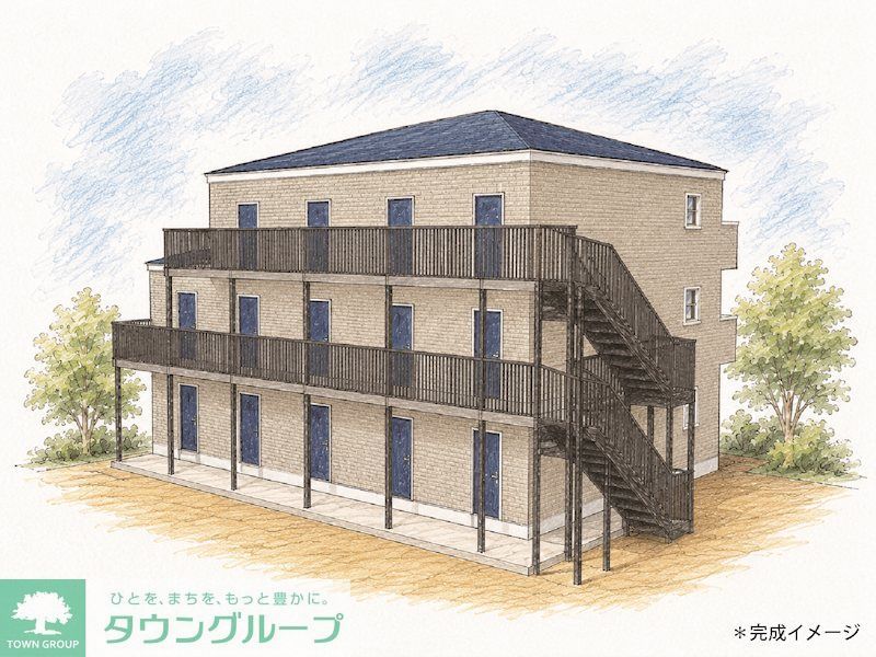 建物外観　防音仕様のQUIETシリーズ物件登場！！外観イメージイラス…