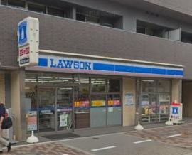 コンビニ　ローソン 大阪城北詰駅前店（コンビニ）まで60m
