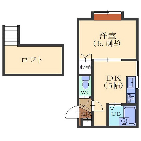 レオパレス千歳C棟の間取り写真