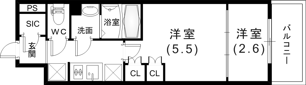 神戸元町Noahの間取り写真