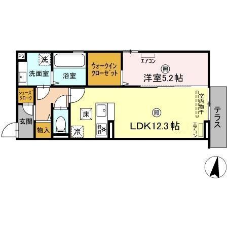 D-room畑沢Bの間取り写真
