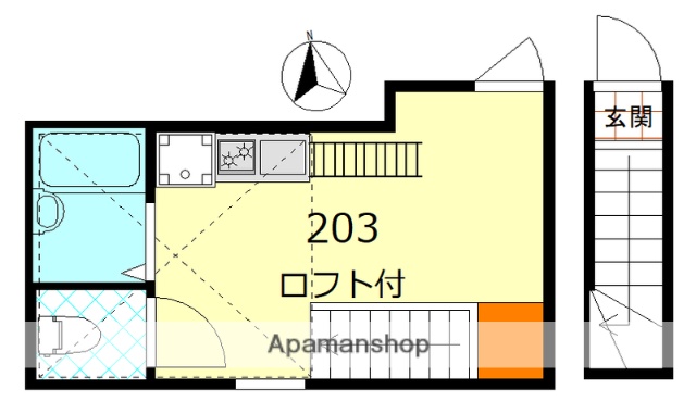 京急本線 立会川駅 徒歩5分 2階建 築12年の間取り写真
