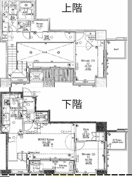 新交通ゆりかもめ お台場海浜公園駅 徒歩3分 33階建 築21年の間取り写真