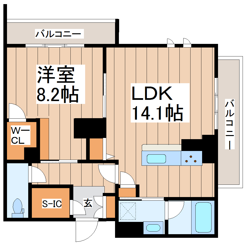 コンフォール木町の間取り写真