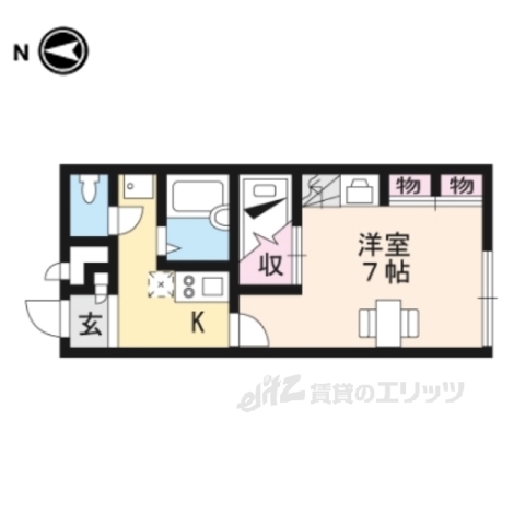レオパレスそよ風の間取り写真