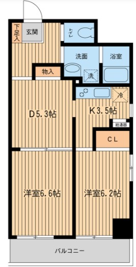 メゾンデュオーラ山下町の間取り写真