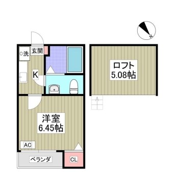 東武野田線 新柏駅 徒歩6分 2階建 築19年の間取り写真