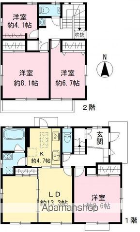 千歳台1丁目戸建の間取り写真