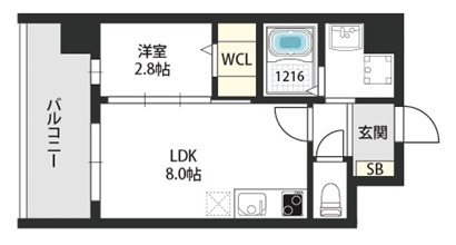 AXIA M-City大阪加賀屋の間取り写真