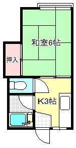 新野アパートの間取り